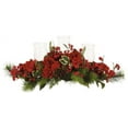 thumbnail image 1 of Nearly Natural 4659 Bougie de Fête Hortensia, Rouge/vert, 1 of 5