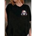 thumbnail image 1 of Halloween T-Shirt - Soft Fabric Women's White "Thick Thighs and Sleep Deprived" Graphic T-Shirt | Casual Crew Neck, All-Season Comfort, Playful Print, Comfortable Fit, 1 of 6