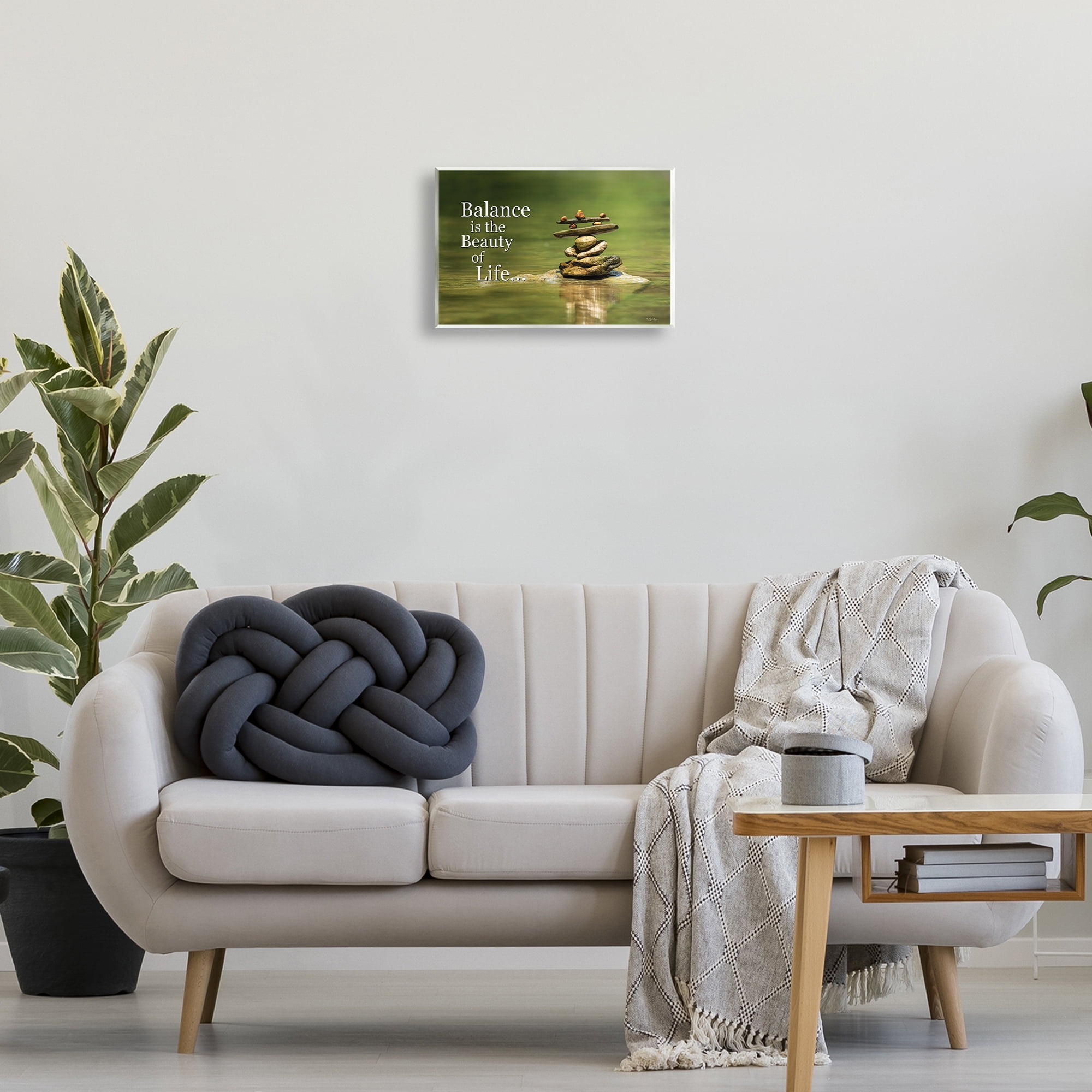 Stupell Industries Balance Is Beauty Landscape & Nature Painting Unframed Art Print Wall Art, 15 x 10