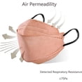 thumbnail image 4 of Masque Facial Jetable 4 Plis Type Poisson 3D Couleur Unie Anti-Poussière pour Adultes, 4 of 4