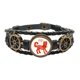 thumbnail image 1 of Año de perro Animal China Zodiaco Rojo Pulsera marina tejida en cuero, 1 of 4