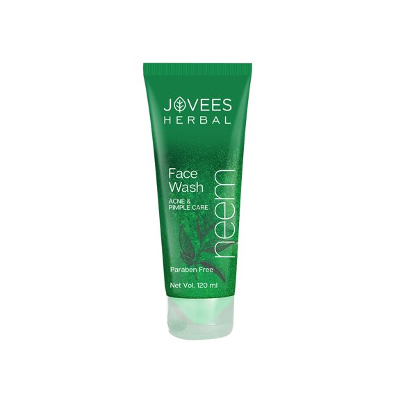Jovees Nettoyant pour le Visage au Neem aux Herbes, 120 ml Chacun (Lot de 2)
