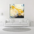 thumbnail image 2 of 18" x 18" Storms by Romeo Zivoin - Wall Art Print on Canvas Fabric Yellow, 2 of 3