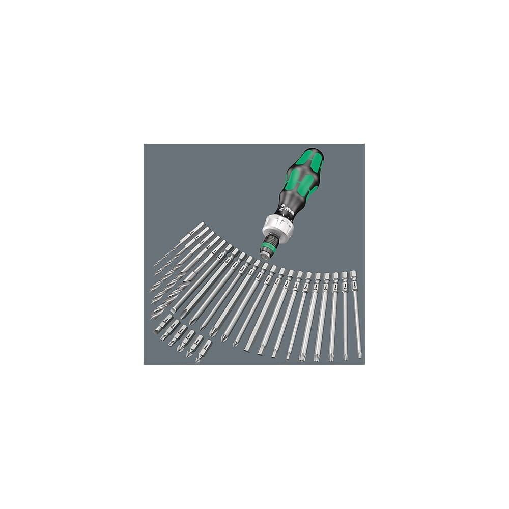 Wera Tools Kraftform Kompakt 60 Ra Ratcheting Screwdriver Set, 17 Piece