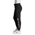 thumbnail image 2 of Champion Womens Powerblend Fleece Joggers, XS, Vertical Black, 2 of 2
