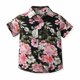 thumbnail image 2 of Odeerbi 1-9 Años Niños Camisa Hawaiana Verano Playa Camisas de Algodón Niños Manga Corta Blusa Tropical Flor Imprimir Camisa Ocio Tops, 2 of 9