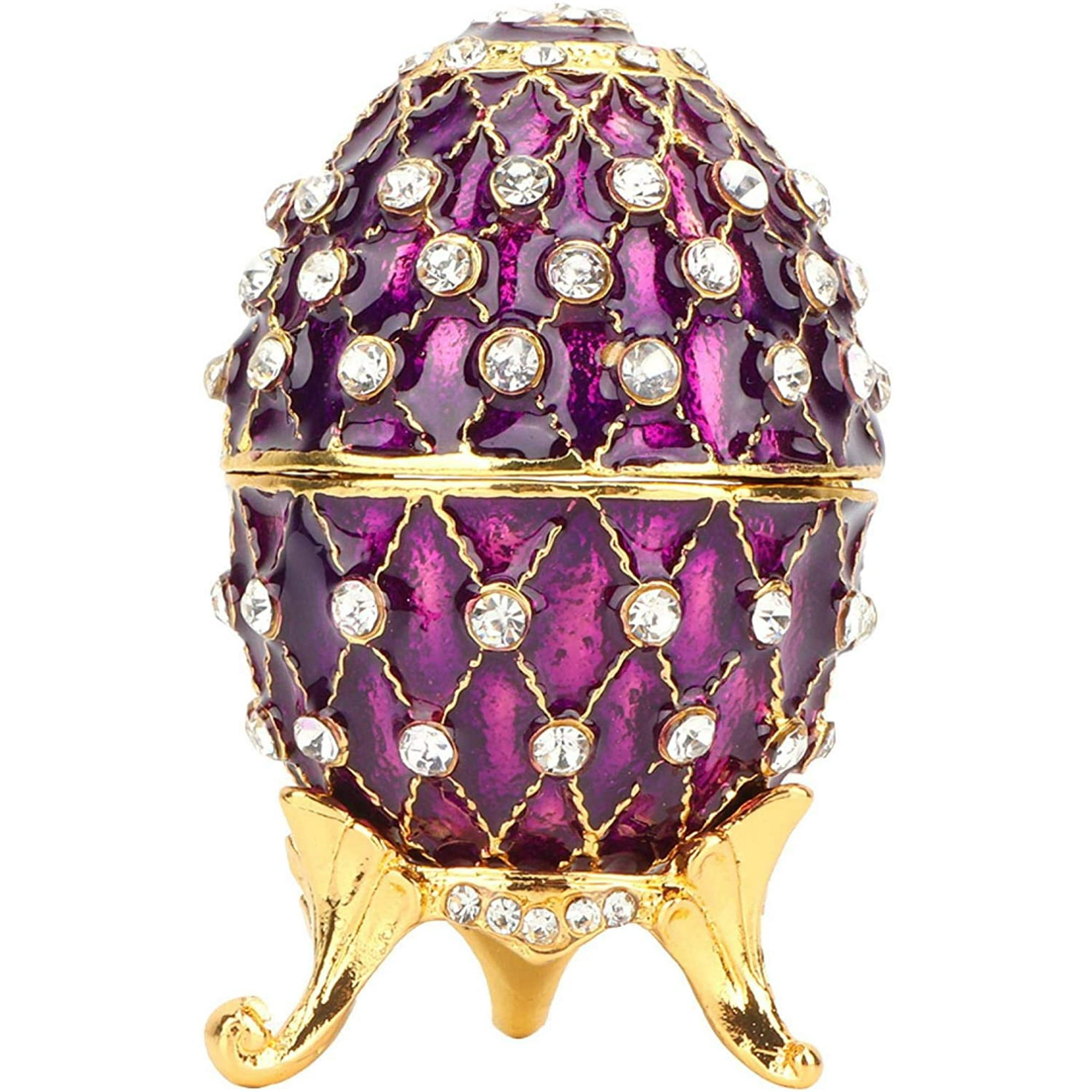 Egg Shaped Trinket Box Hinged with Diamante, Small Vintage Jewelry Box Enamel Ring Box Ornament Boxes Unique Gift for Girls | Walmart Canada Egg Shaped Trinket Box Hinged with Diamante, Small Vintage Jewelry Box Enamel Ring Box Ornament Boxes Unique Gift for Girls | Walmart Canada