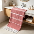 thumbnail image 5 of Beach Towel with Tassels, Striped Quick Dry Lightweight, 100x180cm for Travel Swimming Pool Camping Picnic, 5 of 6