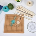 thumbnail image 4 of BESTYASH 1 Set Macrame Board Cork Square 7x7In For Knotting Boards Jewelry Making Diy Projects, 4 of 6