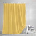 thumbnail image 5 of Shower Curtains for Bathroom-60"x72",Modern Yellow Solid Color Waterproof Bath Curtain Grommet Shower Curtain Set with Hooks,, 5 of 9