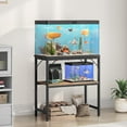 thumbnail image 3 of Fish Tank Stand, Aquarium Stand with 2-Tier Storage Shelves, Heavy Duty Breeder Turtle Terrarium Stand Rack for Home Office, 3 of 8