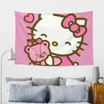 thumbnail image 4 of Hello Kitty Tapestry, Wall Hanging Tapestry, Wall Art Tapestries Poster, Home Decor For Bedroom Living Room Dorm, 60"X40", 4 of 8