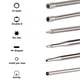 thumbnail image 5 of Juego de herramientas de ajuste de carburador de 12 piezas con destornilladores circulares para motor pequeño de 2 tiempos para Husqvarna para STHIL para motosierra ECHO, 5 of 5