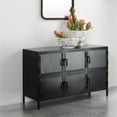 thumbnail image 2 of Jamie Young Co Vitrino 6 Door Iron Console in Black Metal Finish, 2 of 11