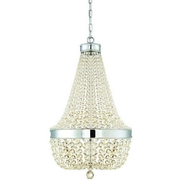 Home Decorators Collection Chrome Crystal Chandelier 6 Light