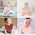 thumbnail image 7 of 6PCS Cotton Baby Bibs Rotation for Teething Drooling,White,0-1year, 7 of 7