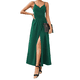 thumbnail image 2 of Vestido de Verano para Mujer, con Estampado Floral, Tirantes Finos, Informal, Bohemio, con Abertura para Playa, y Fluido. Verde XL, 2 of 5