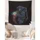 thumbnail image 3 of Tapiz de pared con diseño de astronautas, microtela, 150 x 100 cm, decoración de habitación, 3 of 3