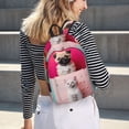 thumbnail image 5 of Kdxio Colorful Dog Cat Collage Print Canvas Backpack for School Work Travel Lightweight Unisex Daypack with Laptop Compartment and Adjustable Straps-Small, 5 of 5