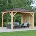 thumbnail image 6 of Yardistry 10' Meridian Wood Privacy Wall, 6 of 8