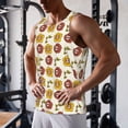 thumbnail image 5 of Fuzoiu Sunflowers And Skull Print Men's Workout Tank Tops,Sleeveless Gym Shirt Quick Dry,Fitness Bodybuilding T-Shirt,Muscle Athletic Workout Tee-Medium, 5 of 7