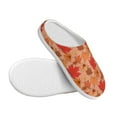 thumbnail image 3 of Lsque Yellow And Red Maple Leaves Pattern Womens Comfort Cotton on Scuff With Memory Foam and Anti-skid Sole Slipper-44/45, 3 of 7