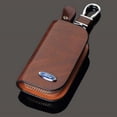 thumbnail image 3 of Leather Ford Keyfob Keychain Key Case Wallet Bag Remote Control Case Cover Coin Holder Zipper Bag, 3 of 4