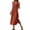 v#93Red408, variant on Womens Dresses Solid Color Short Sleeve V-Neck Henley Buttons With Side Slit Design Ankle-Length Slim Fit Soft Fabric For Summer Beach Leisure Dress,Red,Xxl