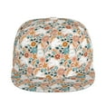 thumbnail image 2 of Fotbe Cute Rabbit Floral Flat Bill Visor Cap Classic Snapback Hat Polyester Foam Trucker Hat Trucker Cap Adjustable Baseball Cap, 2 of 9