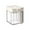 White-196, variant on Glass Spice Jars with Lids, Large Opening Leak Proof Seasoning Container, 10x10x8cm Clear Kitchen Jar with Sealed Lid for Fresh Spices, Ideal for Home Cooking, Outdoor Bbq, and Picnics
