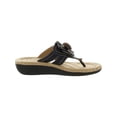 thumbnail image 3 of Cliffs by White Mountain Womens Carnation Faux Leather Slide On Thong Sandals, 3 of 3