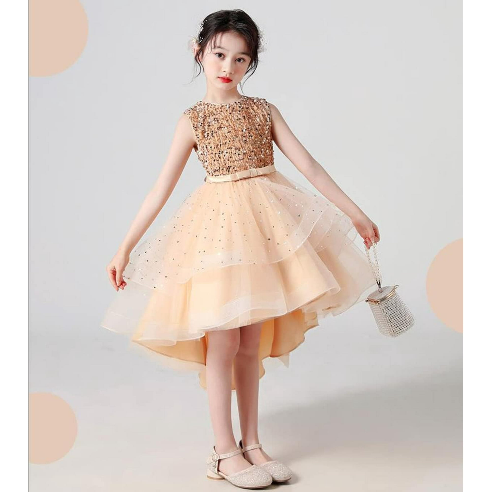 Girls silver party dress online