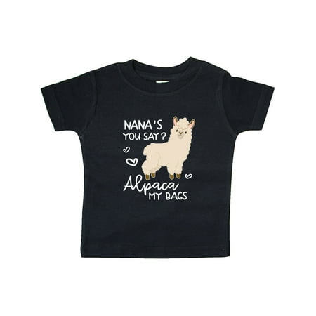 

Inktastic Nana s You Say Alpaca My Bags Gift Baby Boy or Baby Girl T-Shirt