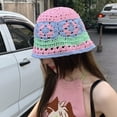 thumbnail image 4 of Gorro de lavabo tejido con circunferencia de 56-58cm, gorro de pescador femenino de primavera y verano, sombrero protector solar, 4 of 5