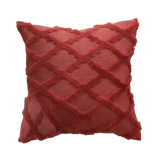 Sofa Cushion Covers,Scandinavian Fluff Long Striped Pillowcase, Geometric Winter Sofa Backrest Cover