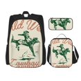 thumbnail image 1 of Fotbe West Cowboys Set Escolar 3 en 1 para Niños - Mochila Duradera con Lonchera Aislante y Estuche para Lápices - Mochila Escolar para Niños y Niñas, 1 of 7