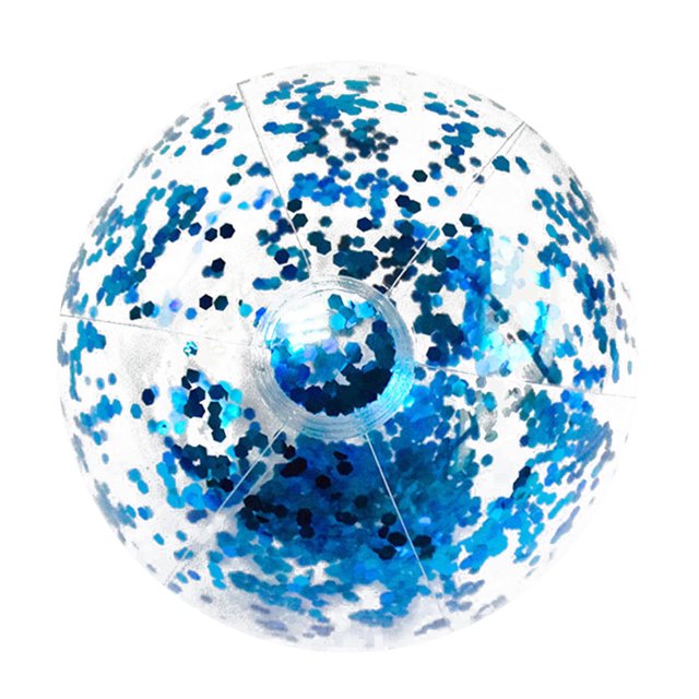 Btafrte Pelota Playa Brillos Piscina Inflable Juguete (Azul 60 Cm)