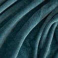 thumbnail image 5 of (3 pack) EcoThread™ Plush Heathered Soft Oversized Throw Blanket, Teal, 5 of 8