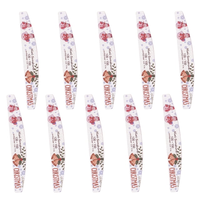 Graflsoa 10-Piece Multicolor Nail File Set with Sandpaper & EVA, Model 03/06/09, 18cm Length, 80g Weight, 20x6x5cm Package Size