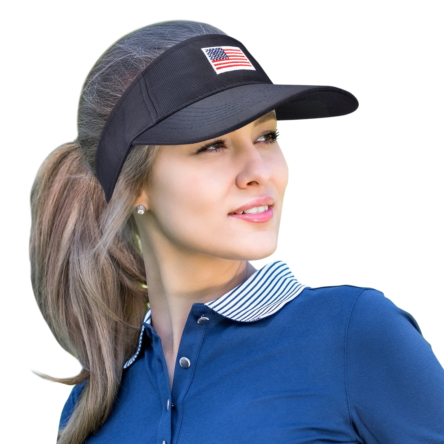 Unisex American Flag Sun Hat Adjustable 