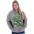 thumbnail image 3 of The Smurfs Kanji Bless the Hustle Unisex Plus Size Hoodie Brisco Brands 2X, 3 of 5