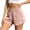 Pink, variant on QSAWXQZ Women's Cotton Shorts Elastic Waist Solid Loose Shorts with Pockets XL