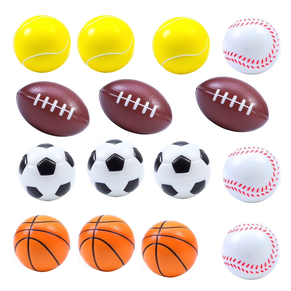 Homemaxs 15pcs Mini Sports Balls Stress Balls Favor Toys for Kids Party