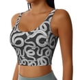 thumbnail image 2 of Fotbe Snake Sujetador Deportivo Largo sin Aros para Mujer con Almohadillas y Soporte Medio, Transpirable y Absorbente, Camiseta Tipo Chaleco o Tank Top-Medium, 2 of 8