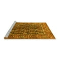 thumbnail image 2 of Ahgly Company Machine Washable Indoor Round Persian Yellow Traditional Area Rugs, 7' Round, 2 of 4