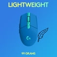 thumbnail image 6 of Logitech G305 LIGHTSPEED Wireless Gaming Mouse, HERO Sensor, 12,000 DPI, Lightweight, 6 Programmable Buttons, 250h Battery, On-Board Memory, Compatible with PC, Mac, Blue, 6 of 11