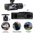 thumbnail image 2 of 360 Degree View 3 Channel Dash Cam, 1080P Video Recording Wireless Dash Cams with Night Vision, Loop Recording, Motion Detection Monitor for Cars and Trucks, 2 of 7