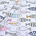 thumbnail image 3 of Lefu 8 Pcs Tissus de Poisson Faits à la Main en Coton Pur Sergé Imprimé, 3 of 10