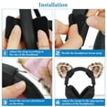 thumbnail image 5 of Geekria NOVA Headphones Cat Ear Attachment Compatible with Most Gaming, Over-Ear and On-Ear Headsets, Universal Fit with Adjustable Straps (Black / Black+White), 5 of 6
