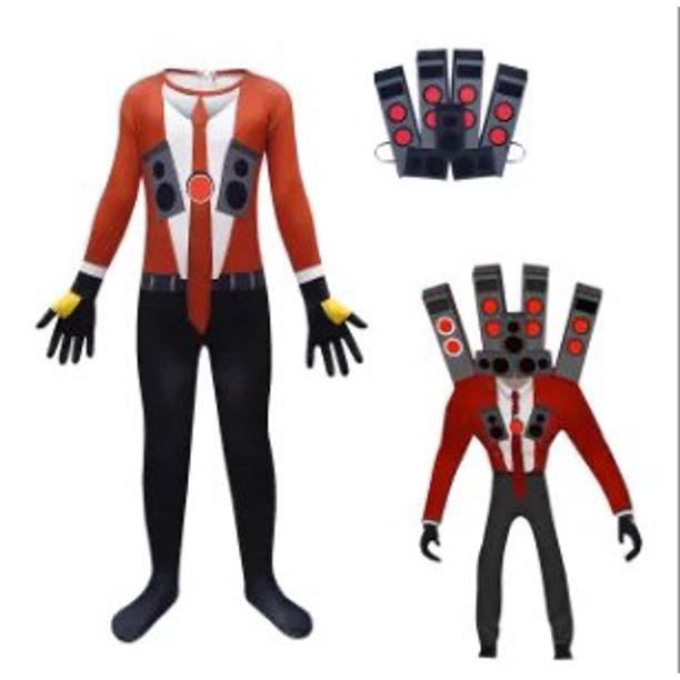 Skibidi-Disfraz de Cosplay para hombre, traje con cámara de TV, traje de juego skibidi dop yes Toilet, mono de Halloween para fiesta, novedad de 2023 xuanjing unisex